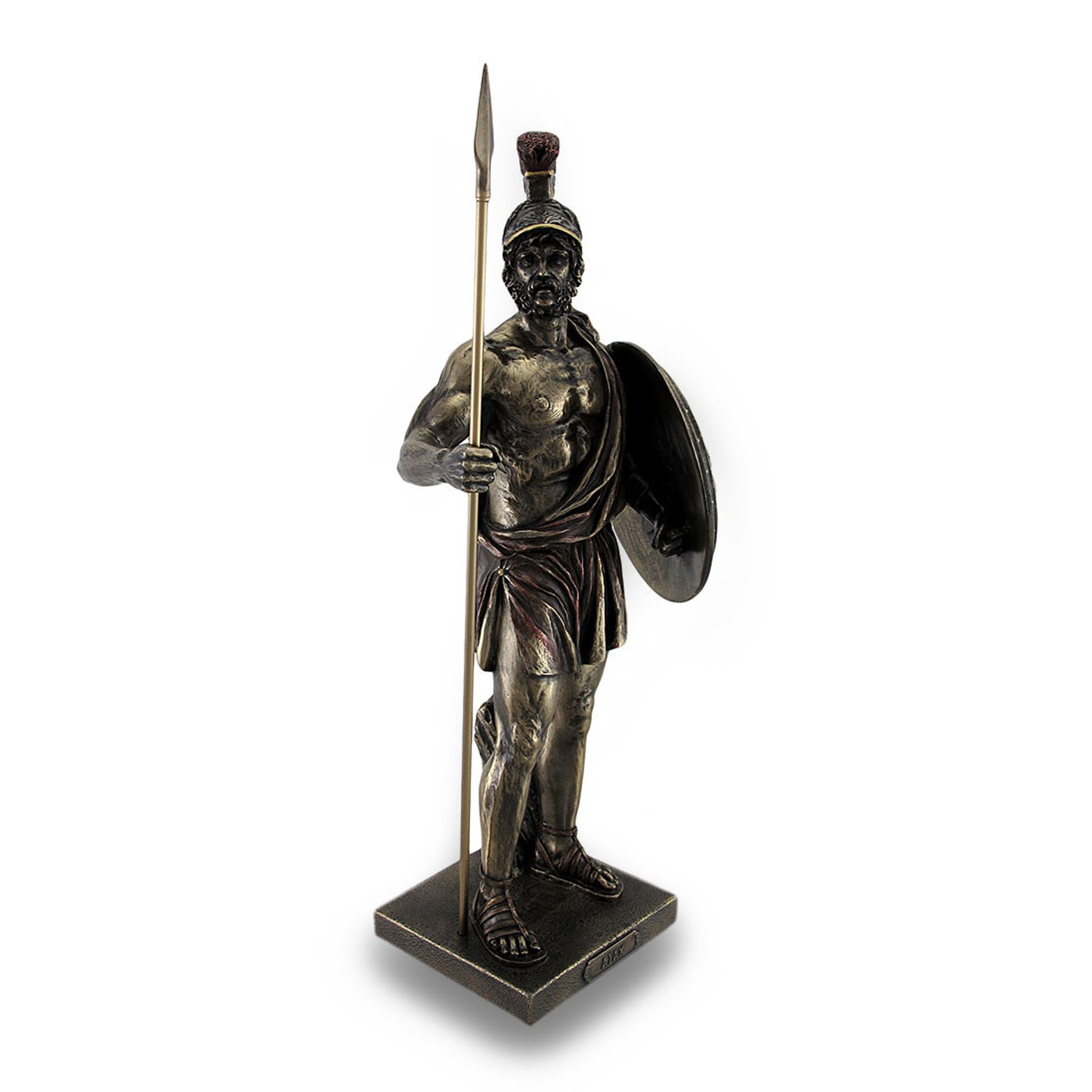 Ajax the Great Holding Spear and Shield Statue | Product sku S-178744