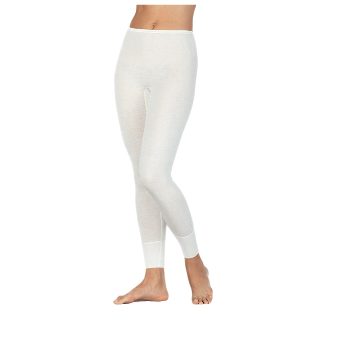 Angora Wool & Cotton Unisex Long Johns in White | Product sku Z-192425