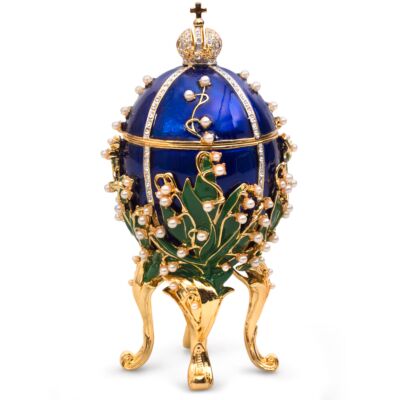 Imperial Golden Coronation Egg Jewelry Box with Carriage (Large)