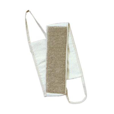 Natural Sisal Bath Body Scrubber with Wooden Handles