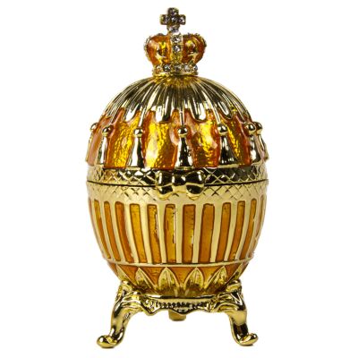 Imperial Golden Coronation Egg Jewelry Box with Carriage (Large)