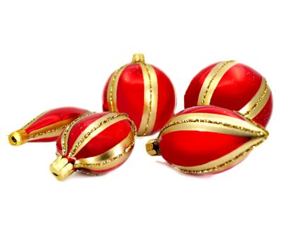 STP Goods Golden Ball Christmas Tree Ornament Set of 6 - Glass