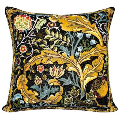 William Morris Chrysanthemum Aqua Tapestry Pillow- 18 inch square – Modern  Bungalow