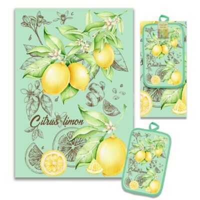 LEMONS & LEAVES 5 PC PITCHER SET