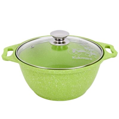 Lime Nonstick Pan with Removable Handle