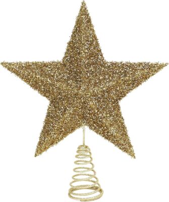 Gold Rhinestones Christmas Tree Top