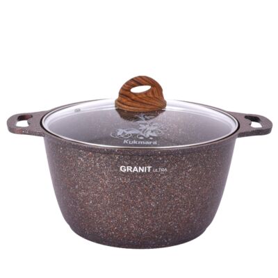 Aluminum Kazan Cooking Pot with Lid Granit ultra