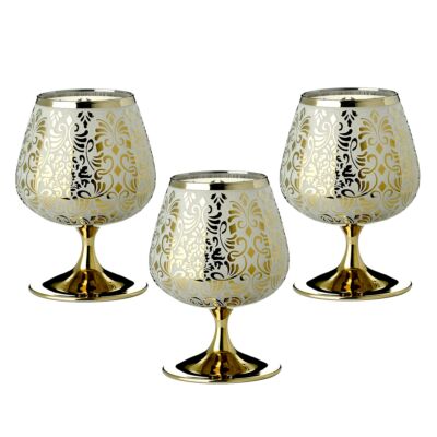 Golden Liberty Collection Elegant and Modern Crystal Wine Glasses