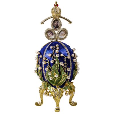 Imperial Golden Coronation Egg Jewelry Box with Carriage (Large)