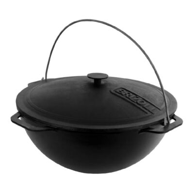 Cast Iron Brazier Pot Pan with Glass Lid - Yahoo Shopping