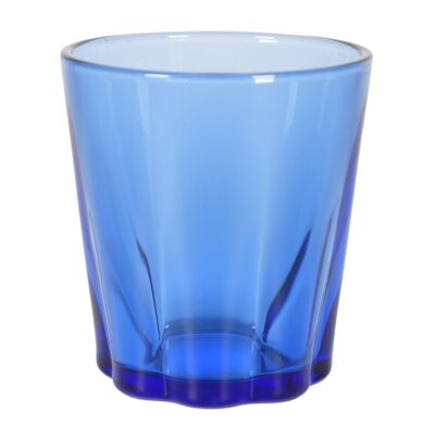 Borosilicate Glass Stackable Tumbler Set of 2 (color: green) 13.2 fl oz  (390 ml)