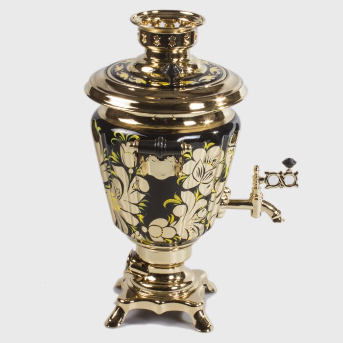 Golden Gzhel Electric Samovar Set