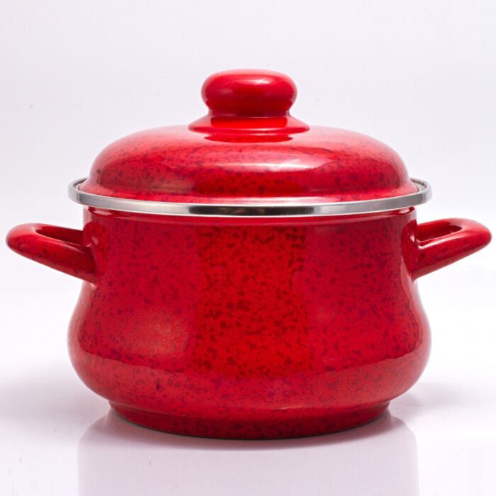 3 Vintage Enamel Red Saucepans and Pans, Vintage Enamelware Enamel Cooking  Pots Enamel Boiler Pans Enamel Pots Farmhouse Cookware 
