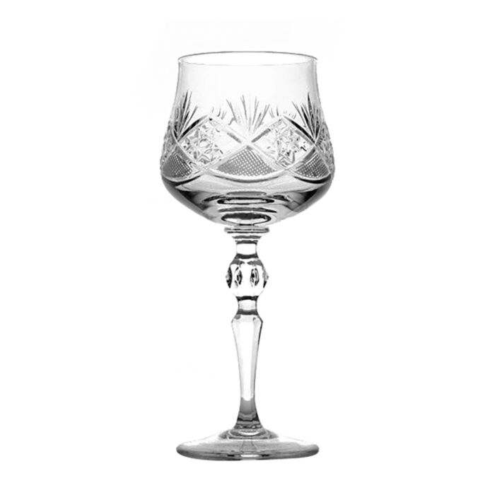 Neman Crystal 5 Oz. Lead Crystal Wine Glass. Set of 6