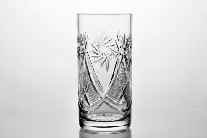 Neman Glassworks Mill Cut High-End Crystal Drinking Glass - On