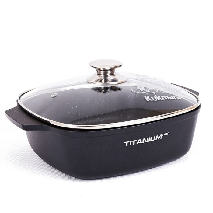 KUKMARA 4.2Qt Granit Ultra Aluminum Marble Non-Stick Dutch Oven w