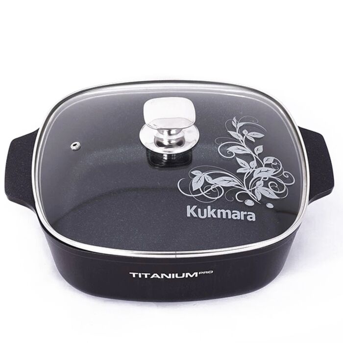 KUKMARA 4.2Qt Granit Ultra Aluminum Marble Non-Stick Dutch Oven w