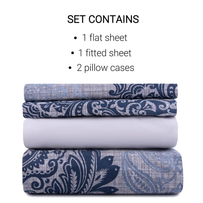 Buy Deals For Less Luna Home King Size 6 Pcs ( Duvet Cover 220×240,  Bedsheet 200×200+30cm, 4 Pillow Covers 50×75 Cm) Bedding Set, Flowers  Design Blush Pink Color Online in UAE