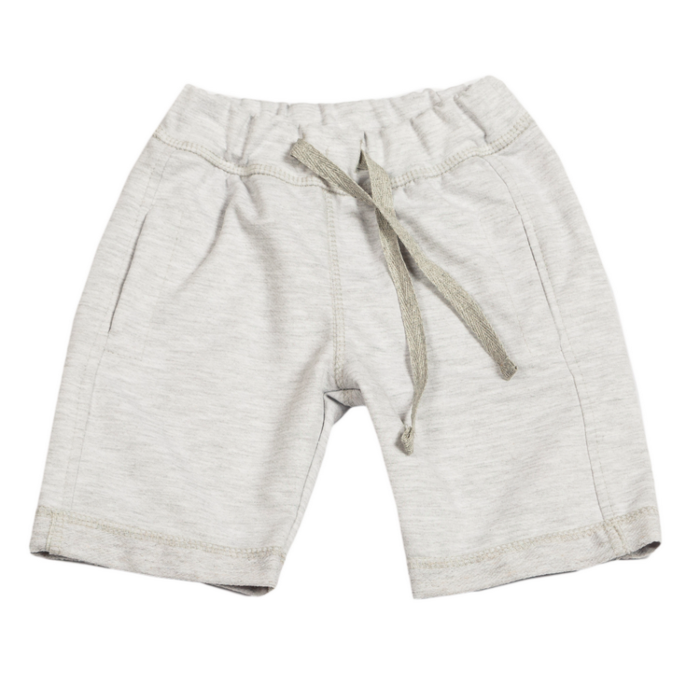 Boys Gray Cotton Shorts