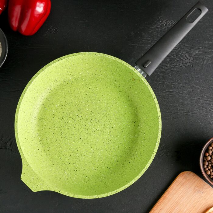 Frying Pan With Ceramic Nonstick Coating And Removable Handle