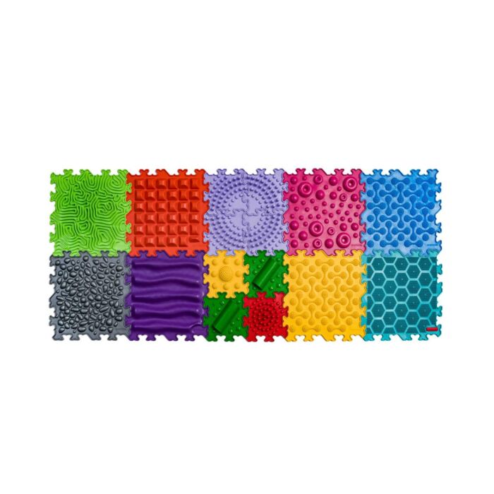 Moss Modular Mat with Squeakers Set of Sensory Mat Massage Game Mats for  Kids Orthopedic Massage Puzzle Floor Mats 25x25 cm