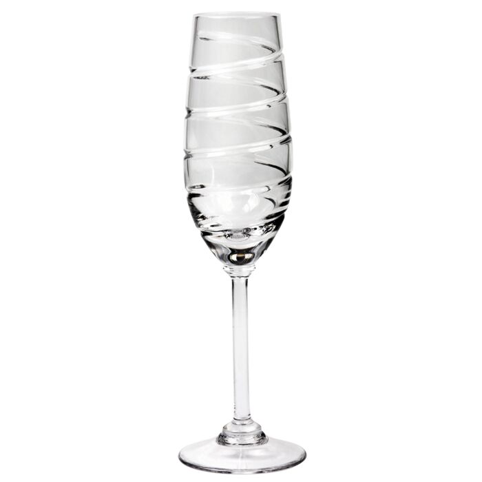 Rainbow Champagne Flutes Set of 6 (6.4 oz) – Crystal Decor