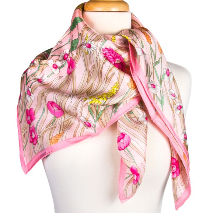 Butterfly Silk Shawl Pink