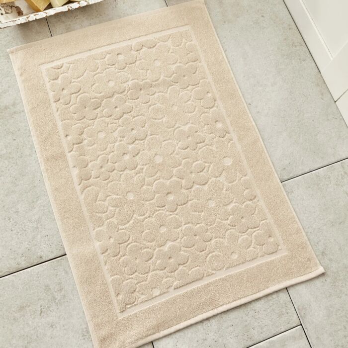 KARACA Cotton Bath Mats for Bathroom Floor Milly Bathroom Mats Set