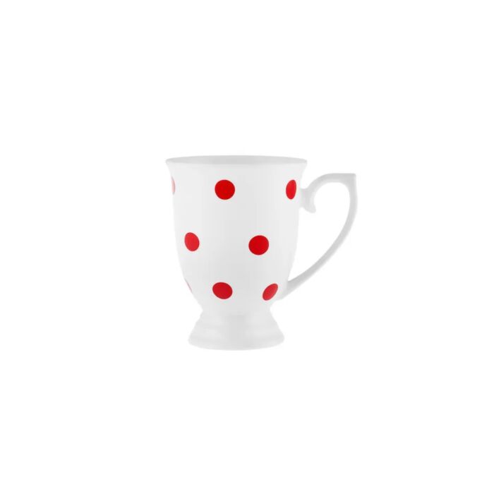 Porcelain Cappuccino Mug Polka Dots