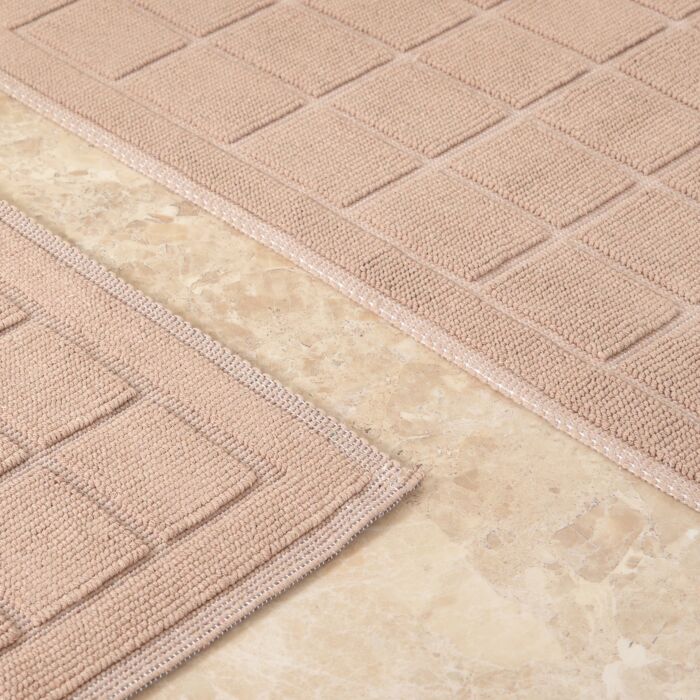 KARACA Cotton Bath Mats for Bathroom Floor Milly Bathroom Mats Set