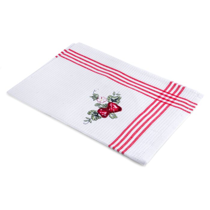 24″x15″ Cotton Kitchen Towel with Decorative Embroidery