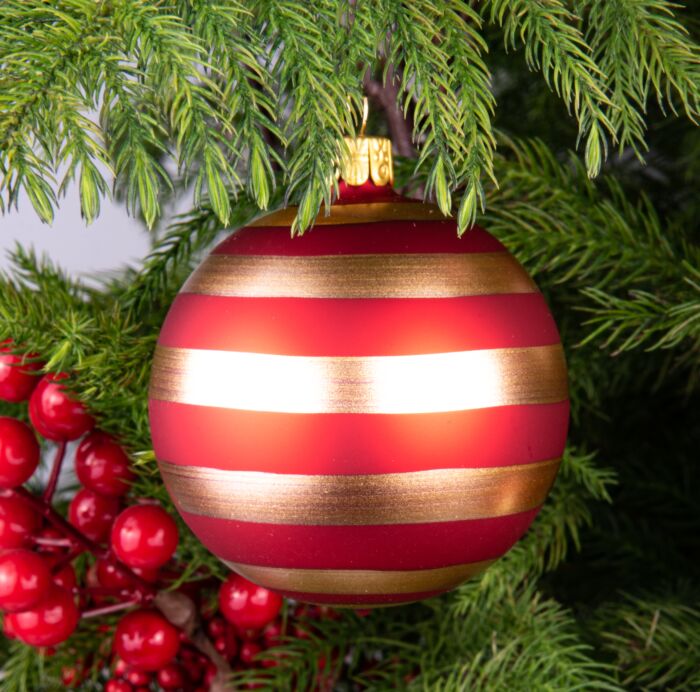 STP Goods Golden Ball Christmas Tree Ornament Set of 6 - Glass