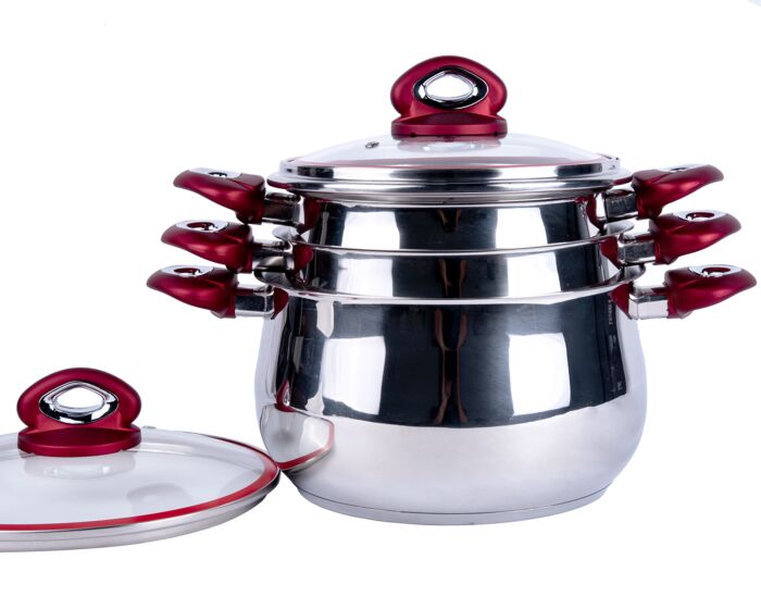 Stainless Steel Pressure Cooker (6 L) Sofram Size: 6.3 qt.