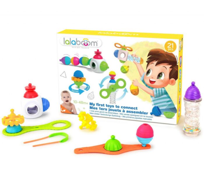 Lalaboom Gift Set - My First Toys to Assemble and Beads