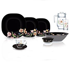 Alarcia Glass Dinnerware Set of 44 for 6 pers.