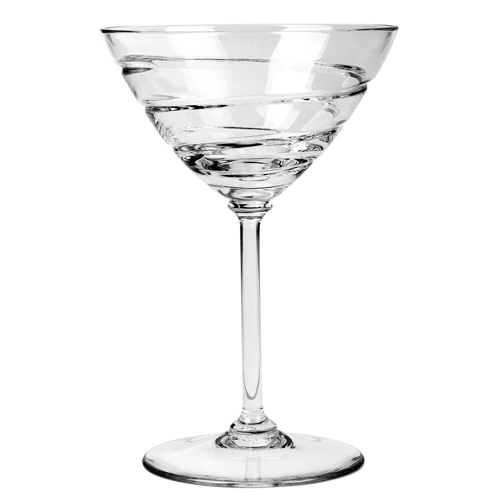 Swirl Martini Crystal Glasses Set Of 6 Product Sku J 189355