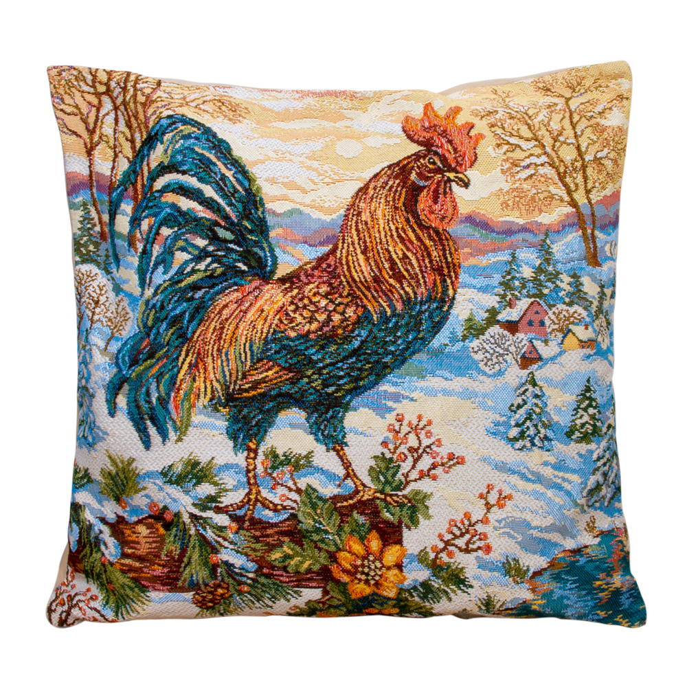 Rooster Decorative Tapestry Throw Pillow | Product sku J-176101